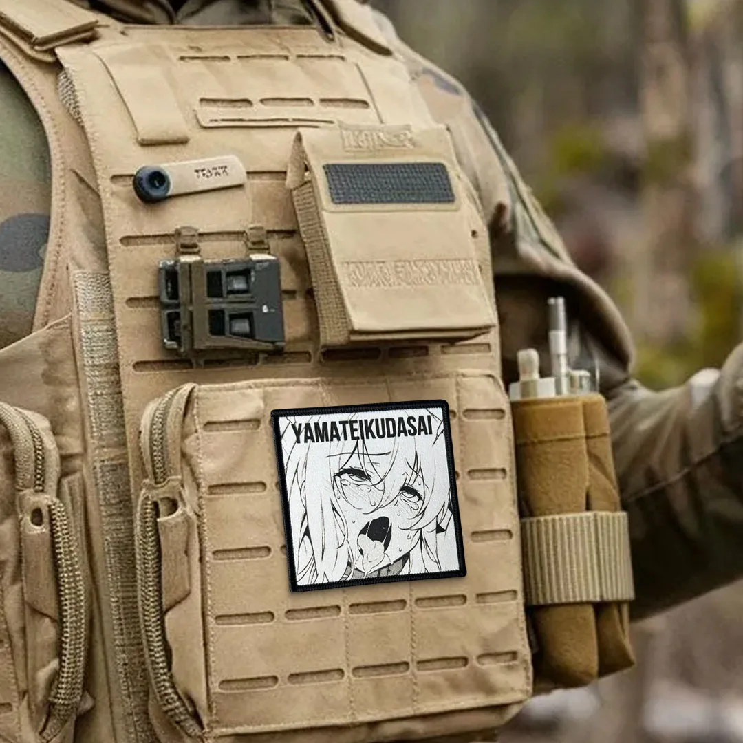 Parche táctico gancho y bucle Ahegao para airsoft estilo otaku - imagen 4