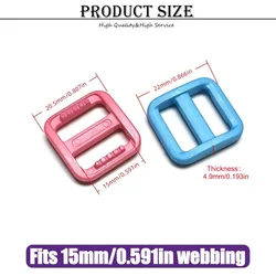 Hebilla ajustable Triglides para correa de perro