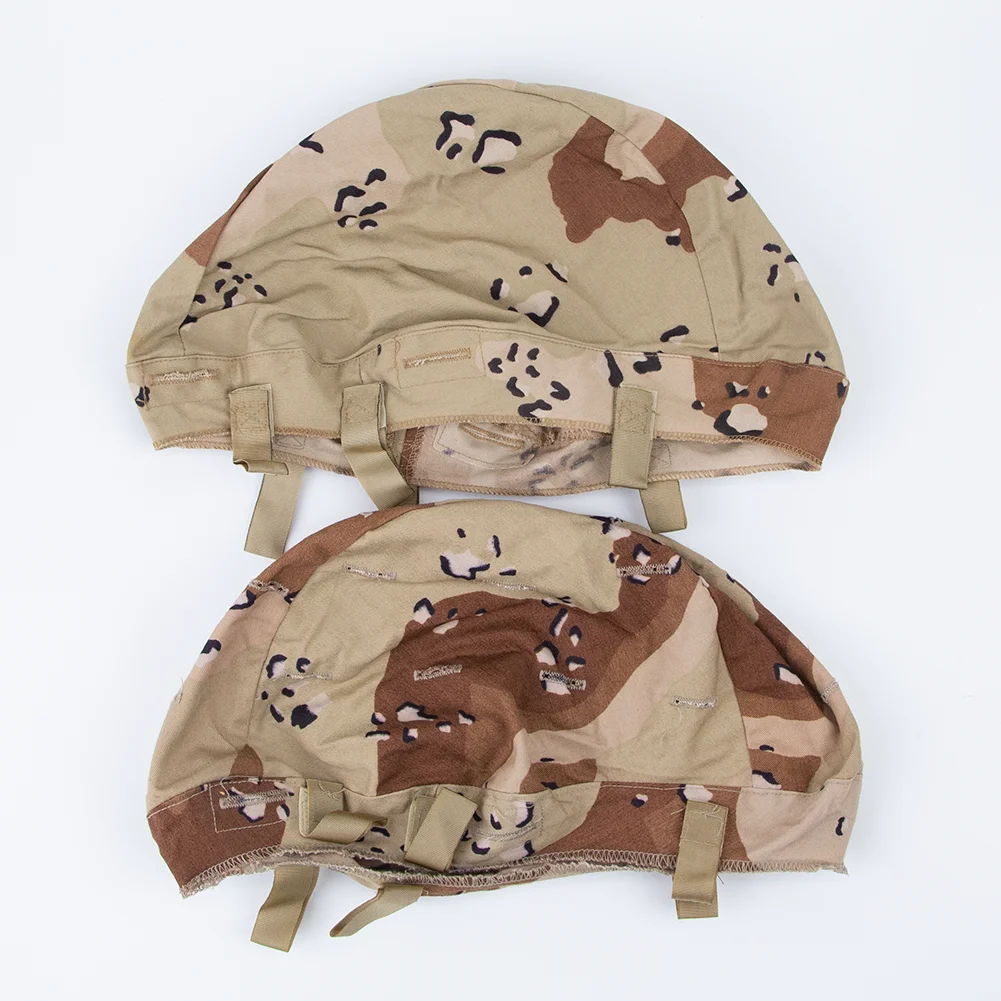 Cubierta de tela camuflaje seis arena para casco Pasgt táctico