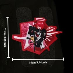 Parche táctico militar para niñas con insignia moral anime gancho