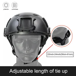 Casco táctico ABS Airsoft con visera protectora y barbuquejo