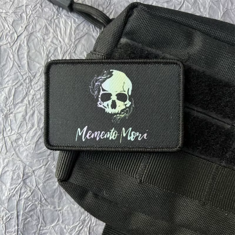 Parche Memento Mori gancho y bucle – Táctico adhesivo - imagen 3