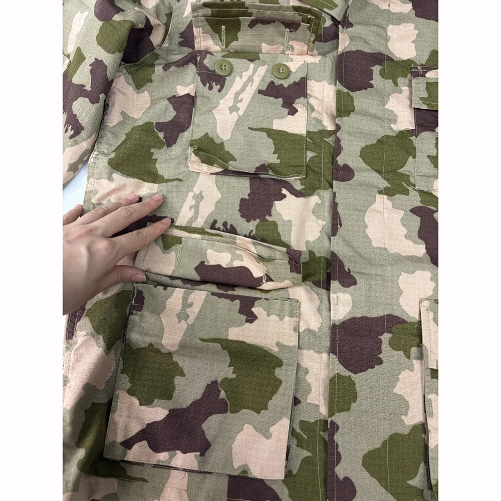 Uniforme BDU de algodón con camuflaje de hoja de arce resistente