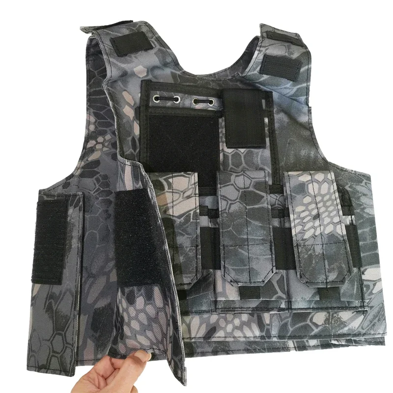 Chaleco táctico airsoft infantil camuflaje combate para exteriores - imagen 2