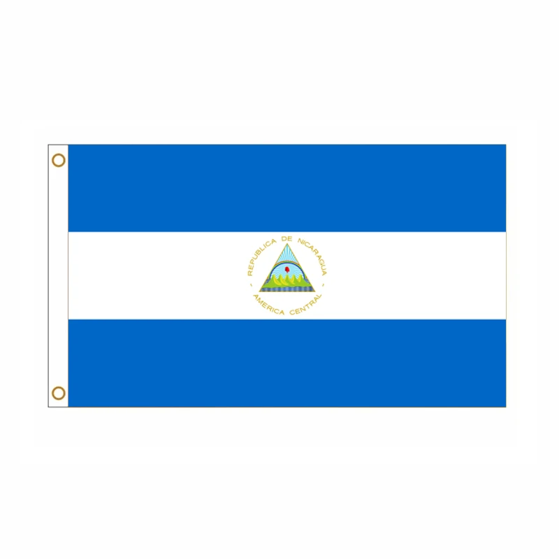 Bandera nacional de Nicaragua 90x150 cm para exterior - imagen 2