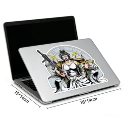Justice Armed Goddess pegatinas tácticas para decoración