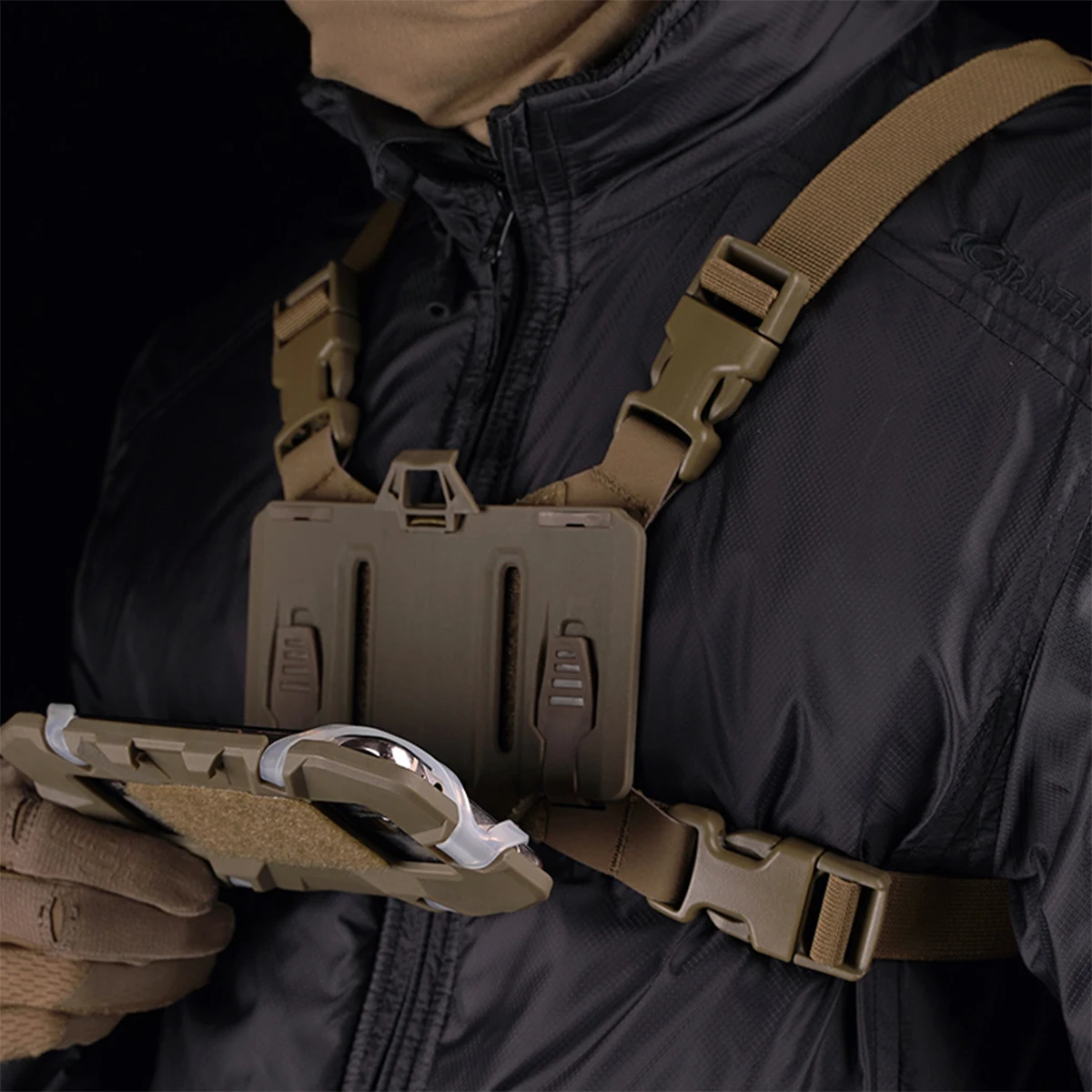 Panel MOLLE para teléfono y mapas en formato plegable