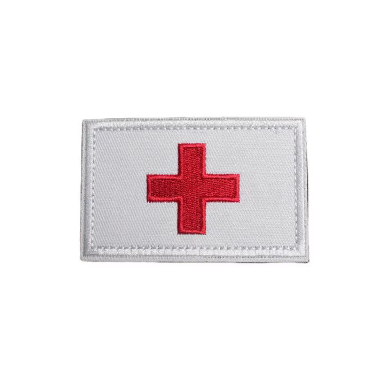 Parche Bordado Cruz Roja con Velcro – Rescate Médico y Emergencia - imagen 4