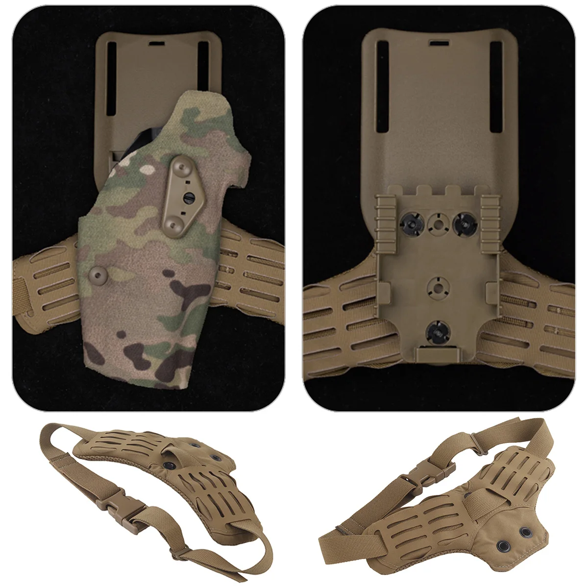 Funda táctica de pierna ARC para Glock 17 con bloqueo rápido - imagen 3