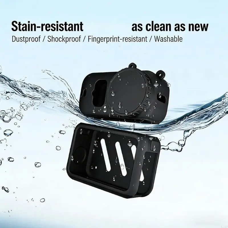 Funda estanca silicona para cámara de acción, textura suave protectora - imagen 4