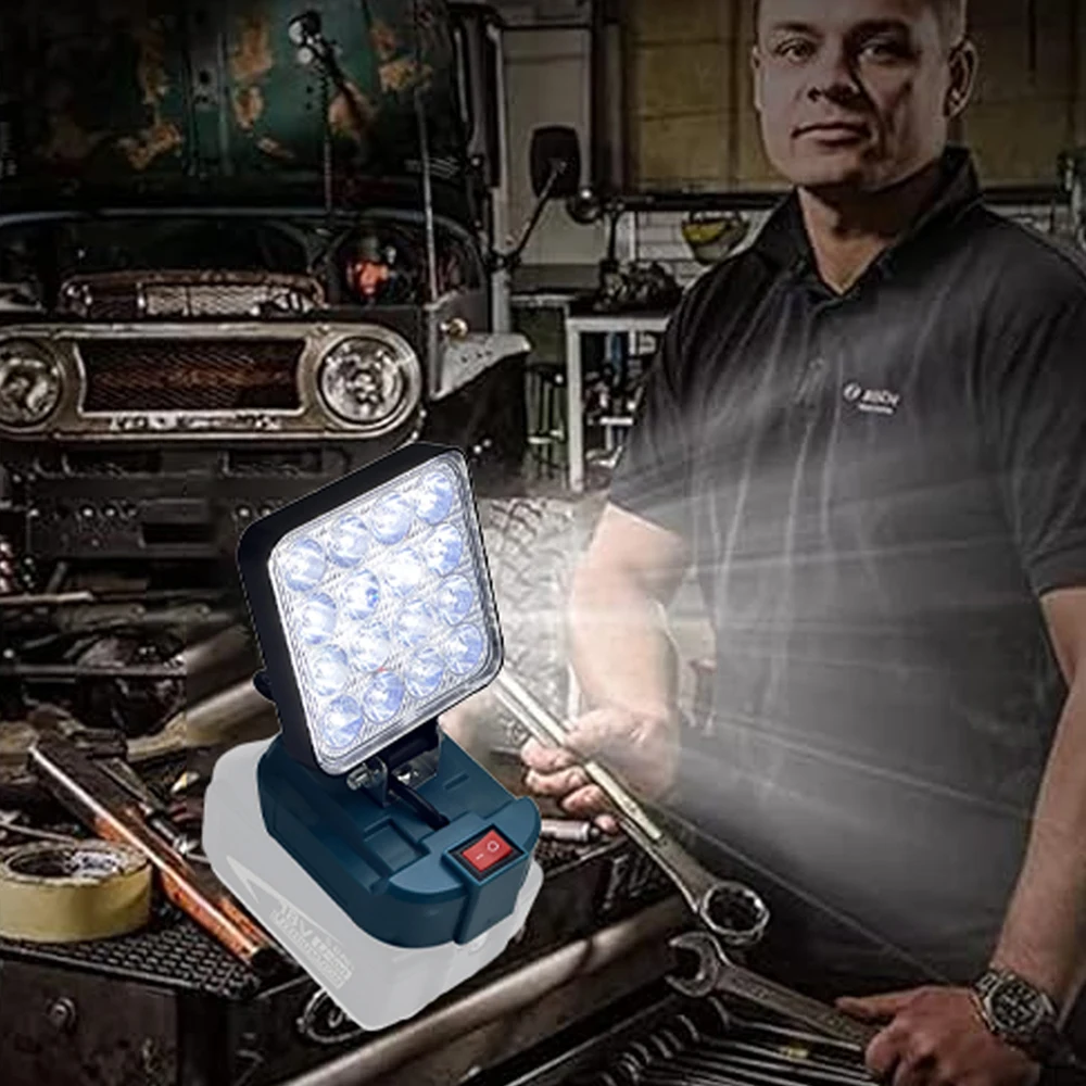 Makita foco LED de trabajo inalámbrico para acampar y pescar - imagen 4