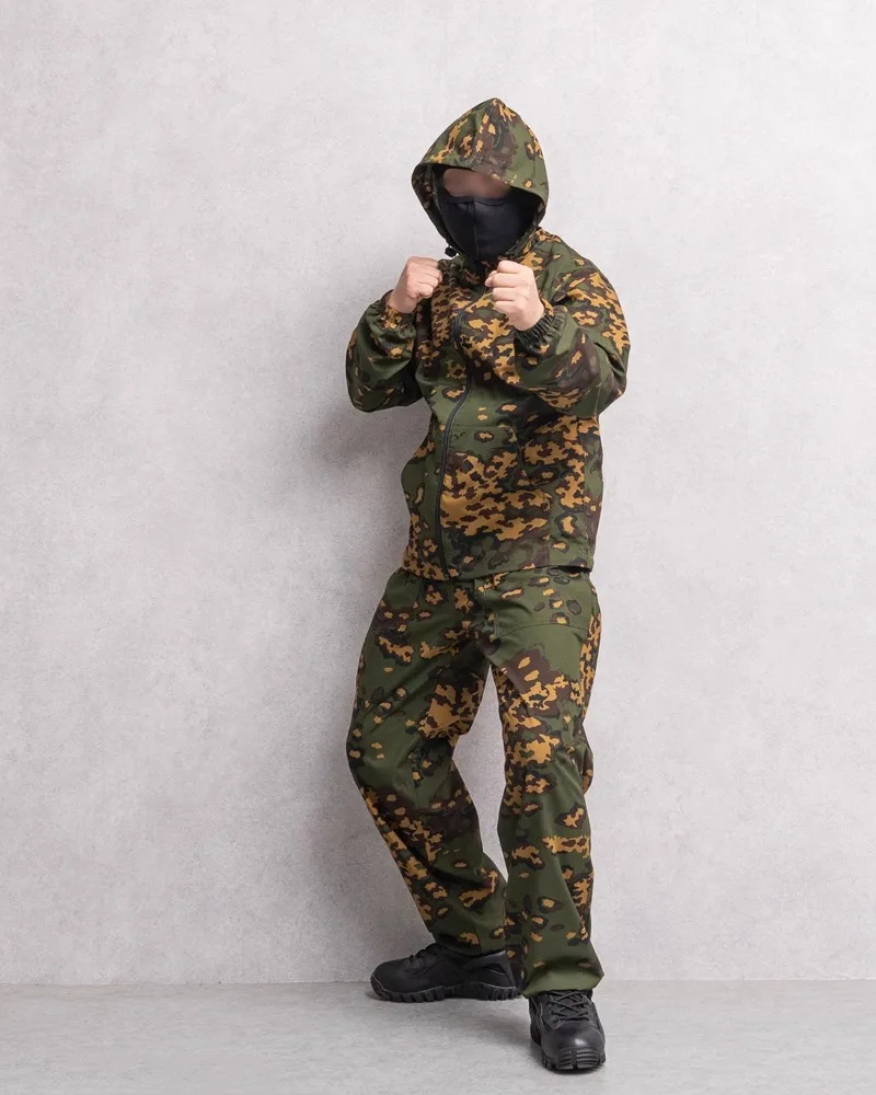 Chaqueta camuflaje militar ruso ripstop de abrigo con cubierta - imagen 3