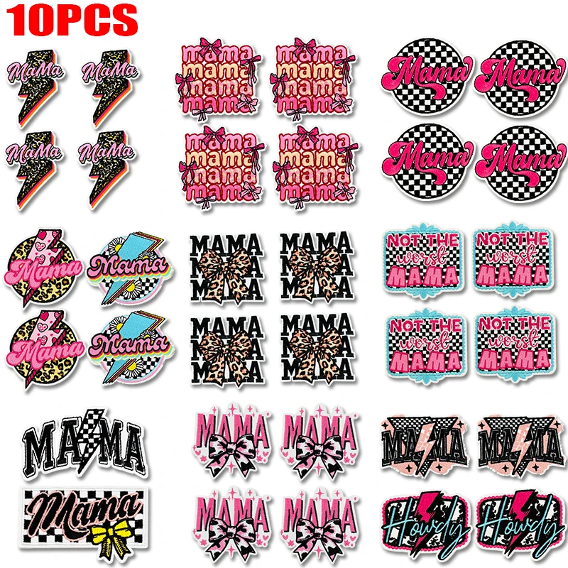 Parche termoadhesivo leopardo con lazo rosa estilo cómic para ropa - imagen 5