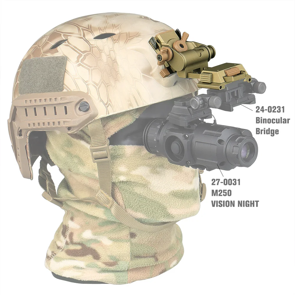 Rhino NVG adaptador para visión nocturna, soporte CNC casco - imagen 3