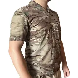 CAG Camiseta táctica camuflaje MC transpirable secado rápido manga corta