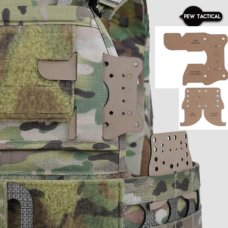 PEW TACTICAL adaptador táctico PTT WING para soporte de placa chaleco - imagen 4