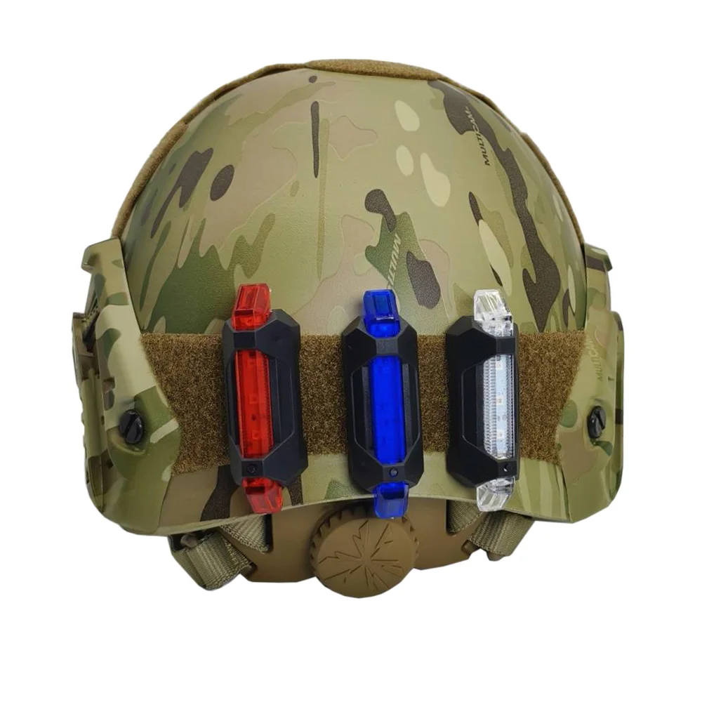 Luz de señal táctica recargable USB con montaje MOLLE y casco - imagen 5