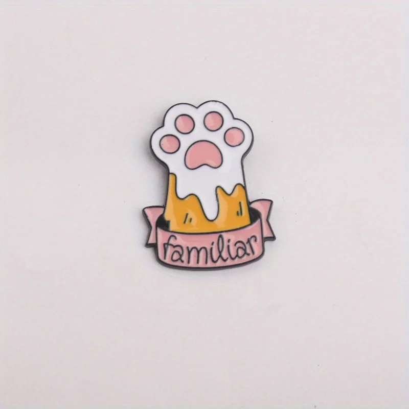 Emblema broche gato corazón rosa vibrante para ropa y chaquetas - imagen 5