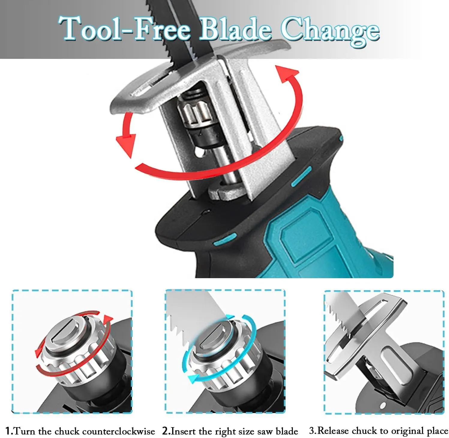 Makita Sierra Recíproca Inalámbrica sin Escobillas Madera/Metal/PVC