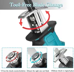 Makita Sierra Recíproca Inalámbrica sin Escobillas Madera/Metal/PVC