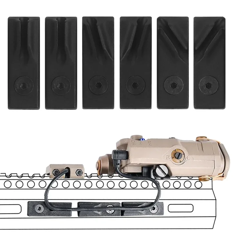 Riel M-LOK de nailon modular para linterna y láser tácticos - imagen 2