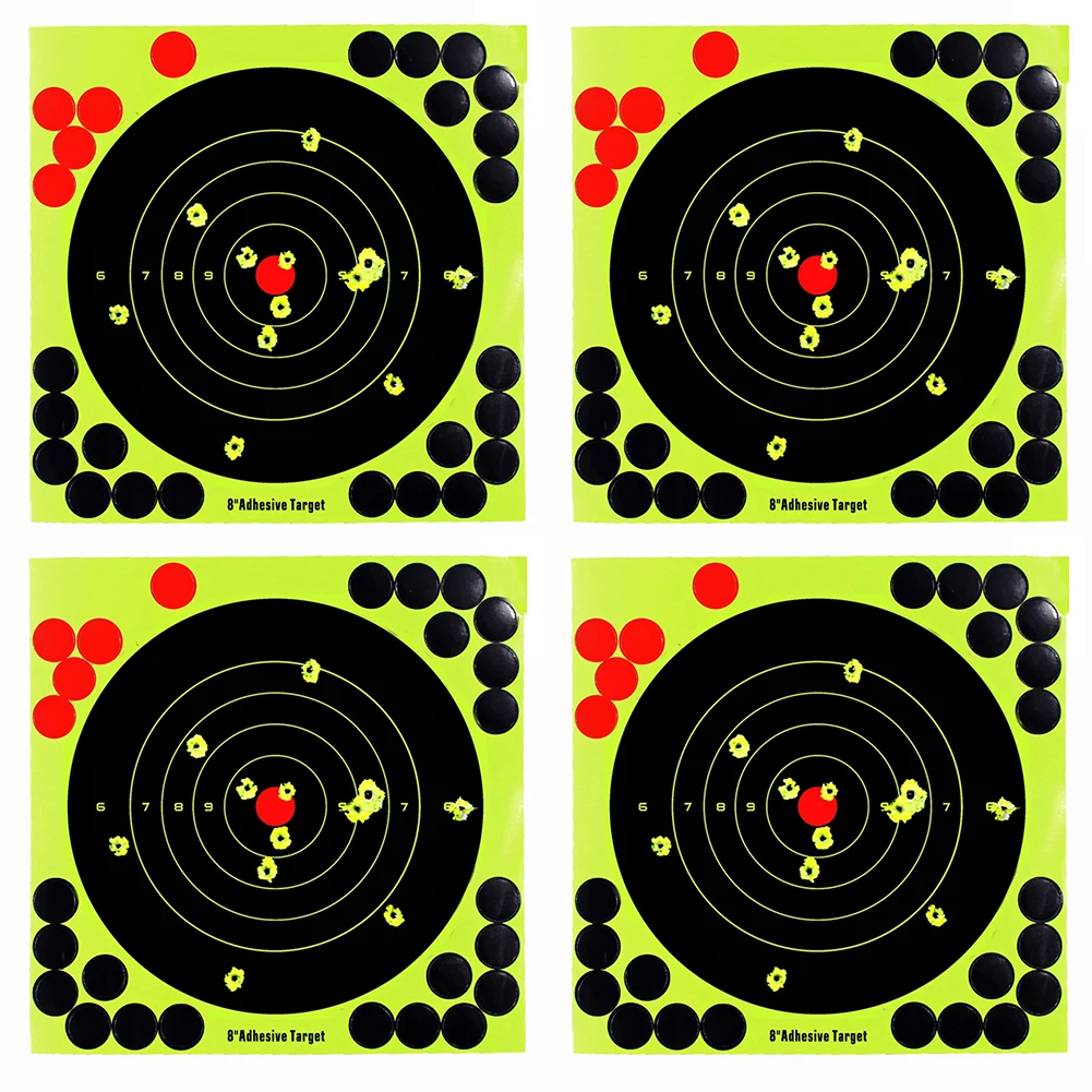 Pegatinas autoadhesivas para rifles de tiro y caza, redondas