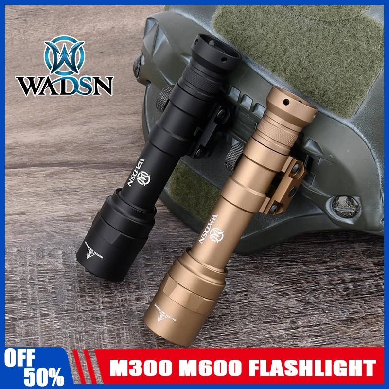 Linterna táctica WADSN M600U LED blanco metal CNC para airsoft