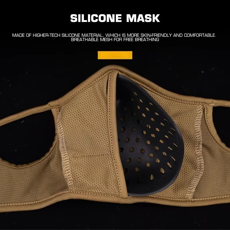 Balaclava táctica transpirable de media cara tipo bandana para airsoft - imagen 2