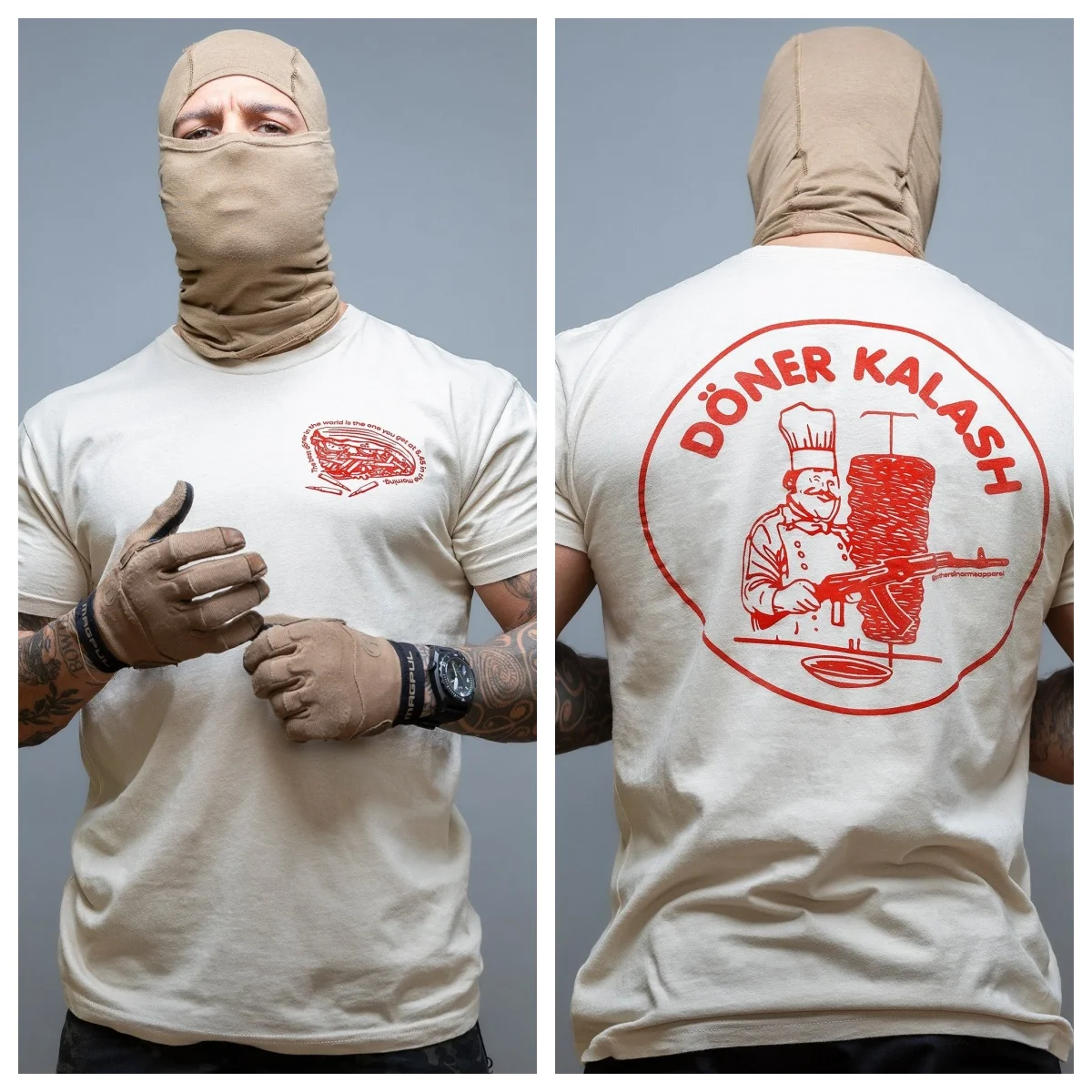 Döner Kalash Camiseta deportiva algodón transpirable