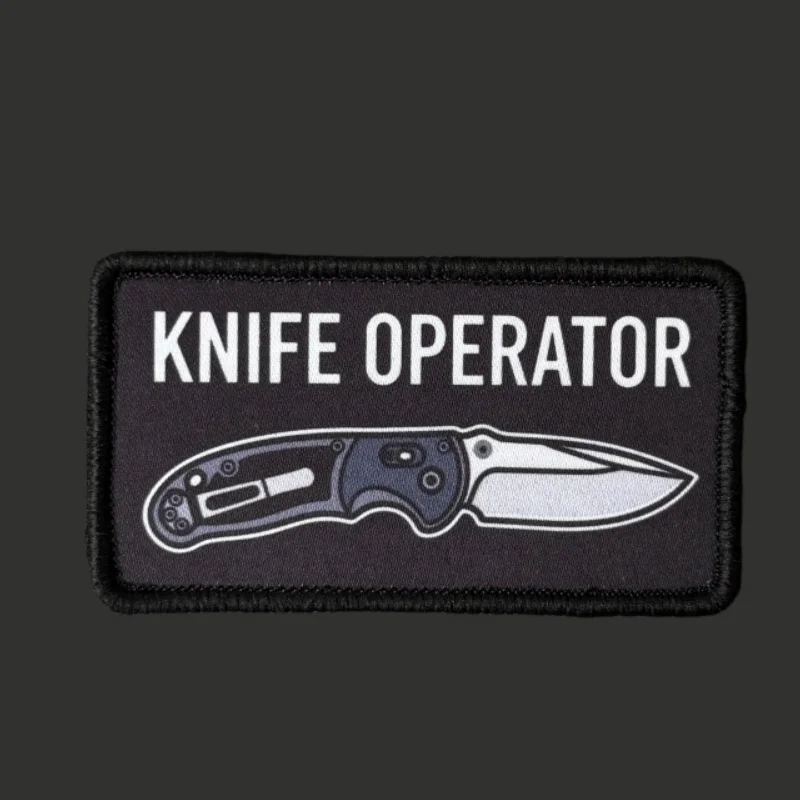 Parche táctico operador cuchillo con velcro - imagen 5