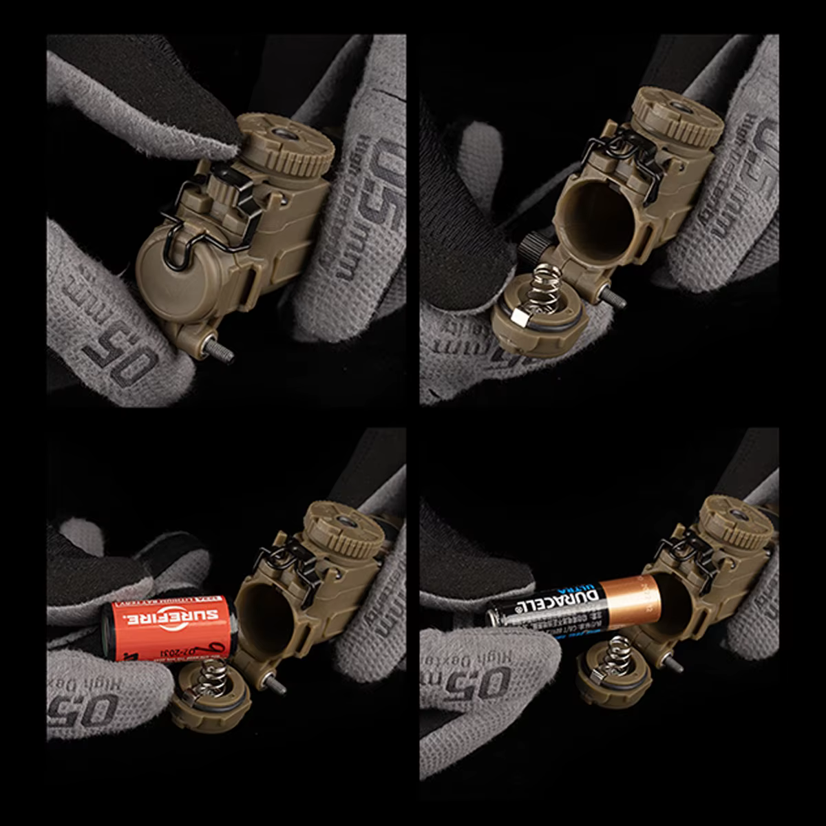 Luz estroboscópica LED táctica para casco con montaje lateral riel ARC - imagen 5