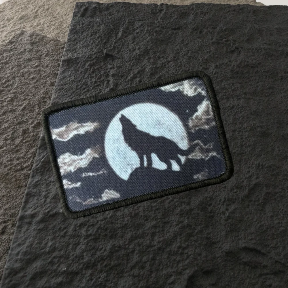 Parche adhesivo lobo solitario para chaleco o mochila táctica - imagen 3