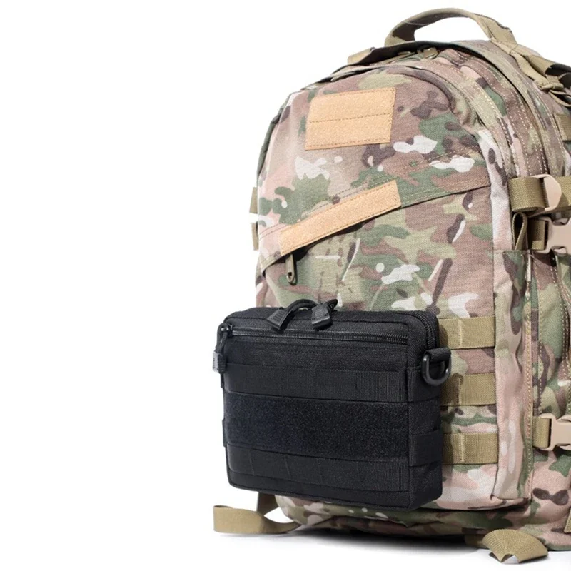 Bolsa táctica MOLLE horizontal multiusos EDC para chaleco y riñonera - imagen 2