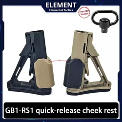 CTR soporte de mejilla liberación rápida nylon con placa trasera