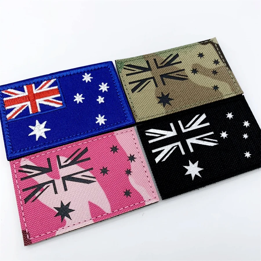 Parche táctico bordado bandera de Australia con velcro - imagen 2