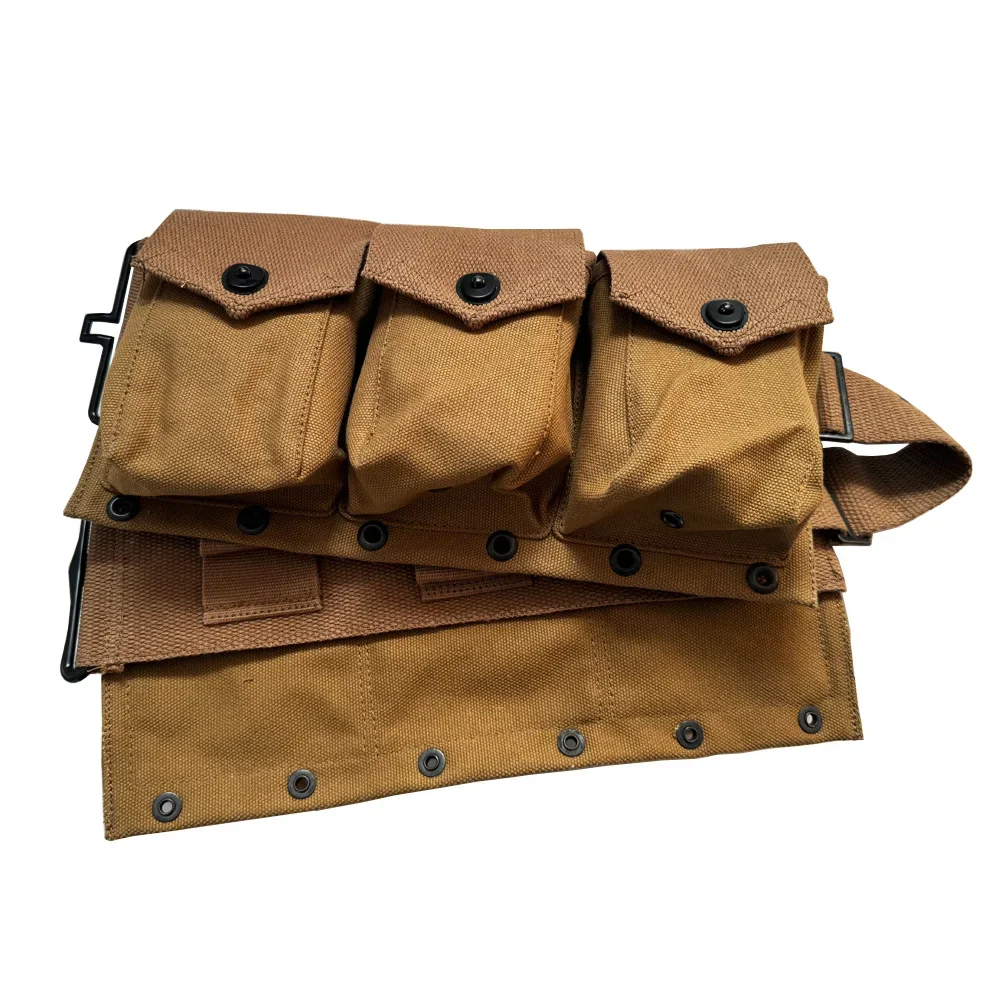 Bolsa de cintura táctica en lona vintage B.A.R. para revistas - imagen 5