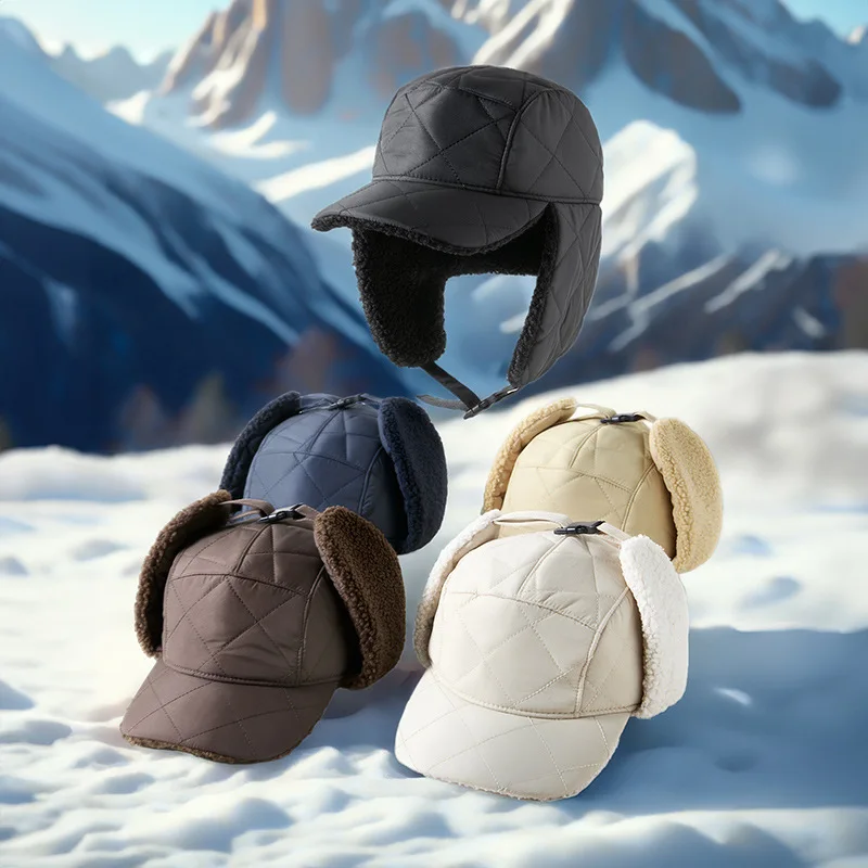 Baseabll Gorro bombardero impermeable con orejeras y forro polar - imagen 3