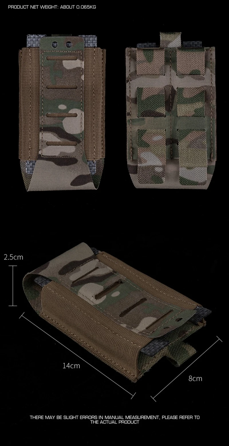 Vista de la funda y el sistema de sujeción