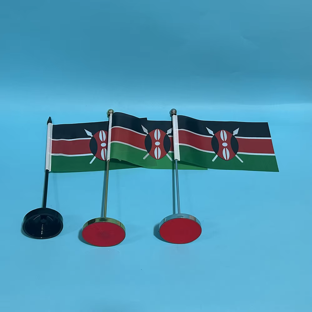 Detalle del mástil y la base de la bandera