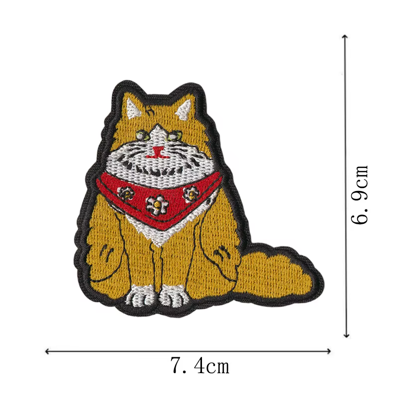 Parche bordado animal pato, ganso y gato decorativo para mochila - imagen 5