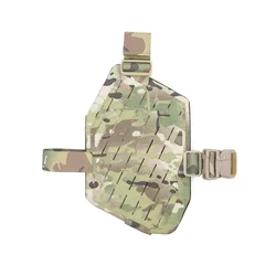 Placa colgante pierna MOLLE táctica inclinada muslo pistola carga