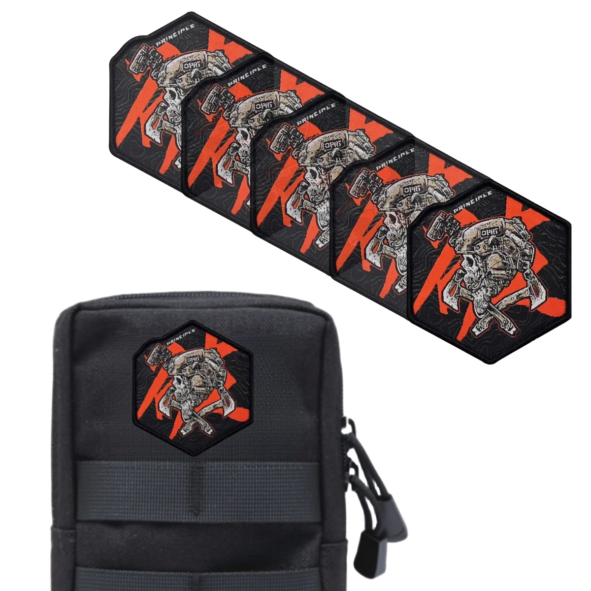 Parche velcro casco combate con insignia moral bordado táctico - imagen 4