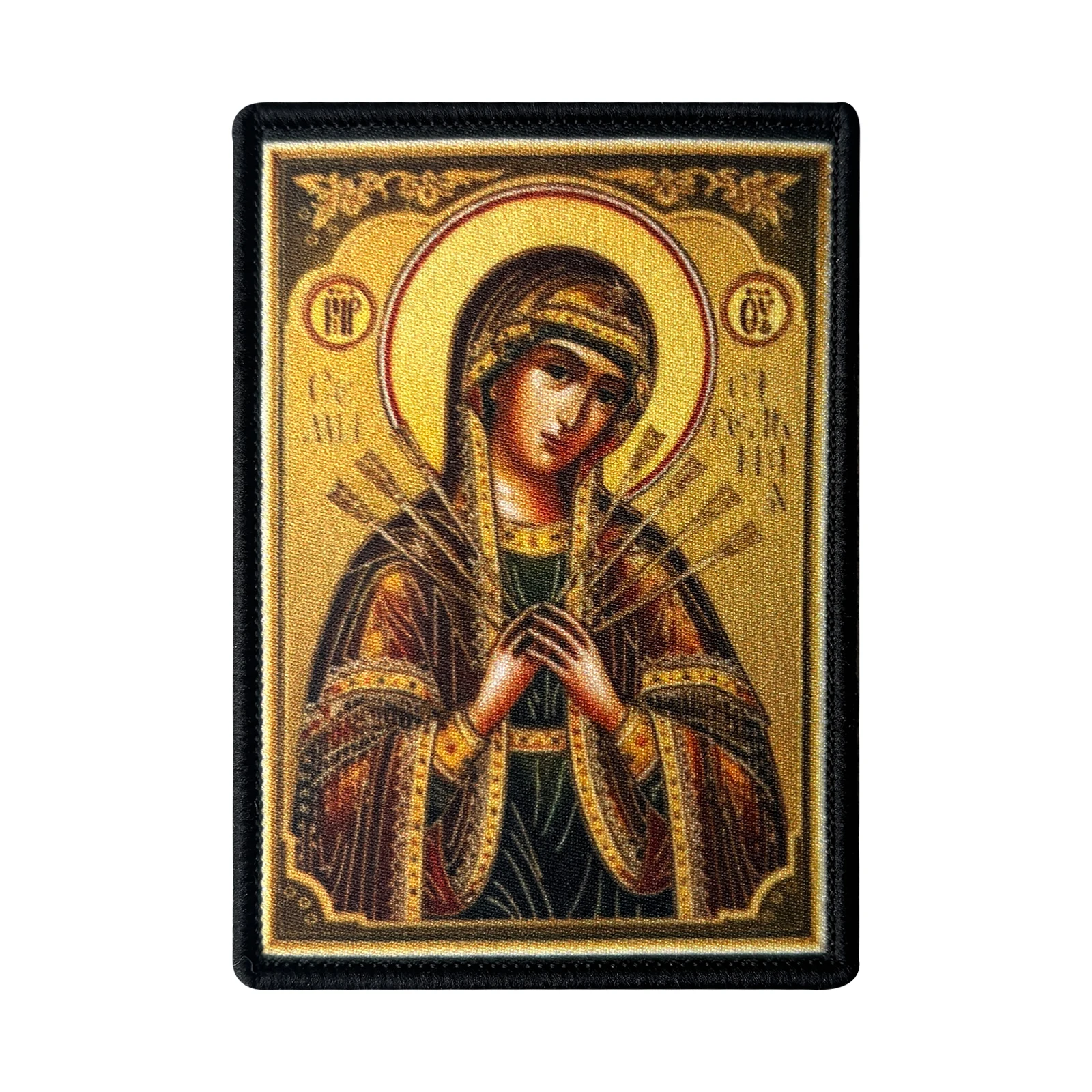Parche táctico Virgen de los Dolores con velcro para mochila o chaleco - imagen 2
