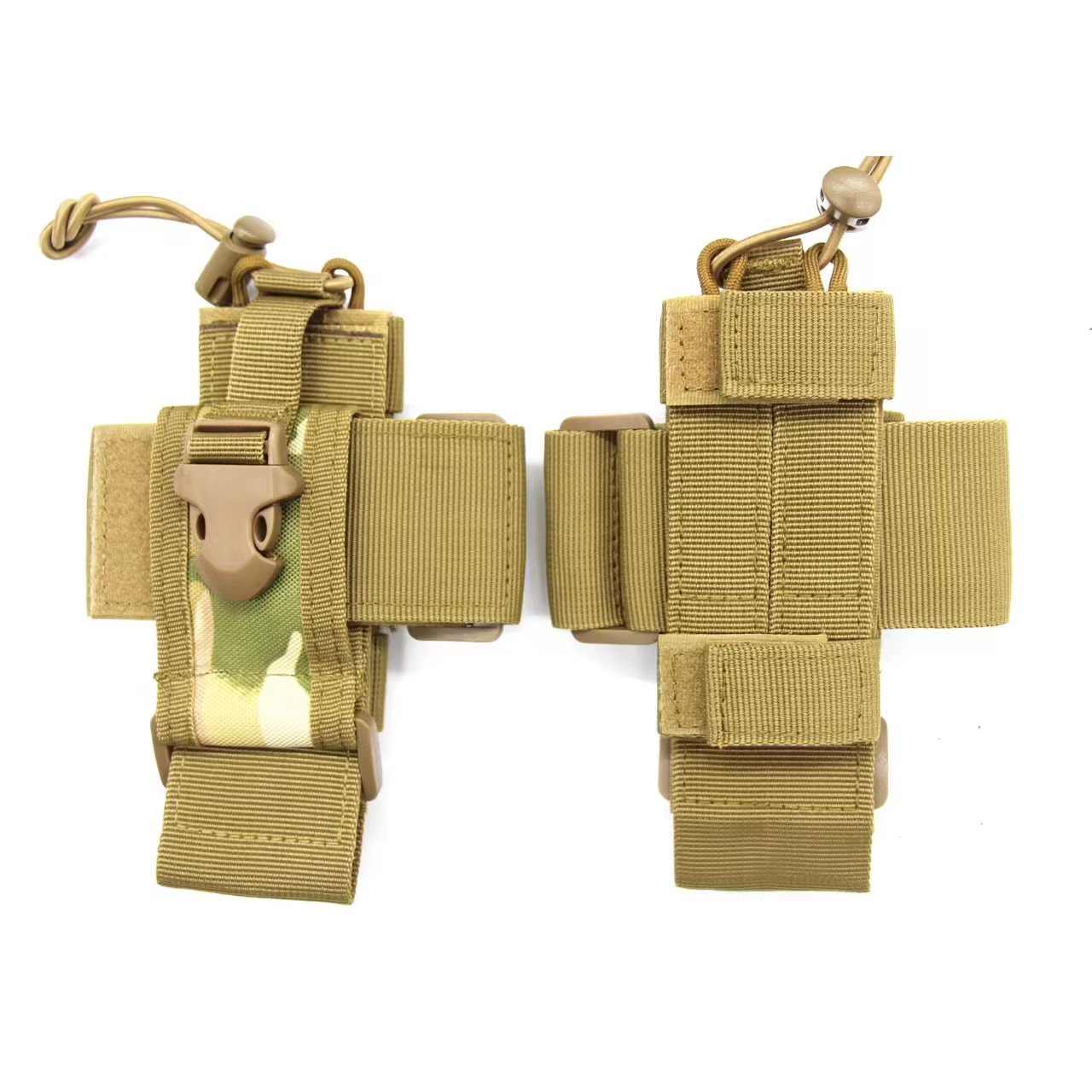 Bolsa táctica MOLLE nailon colgante bolsillo para walkie talkie y caza - imagen 3