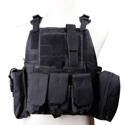 Chaleco táctico Molle portador de placas para caza y outdoor