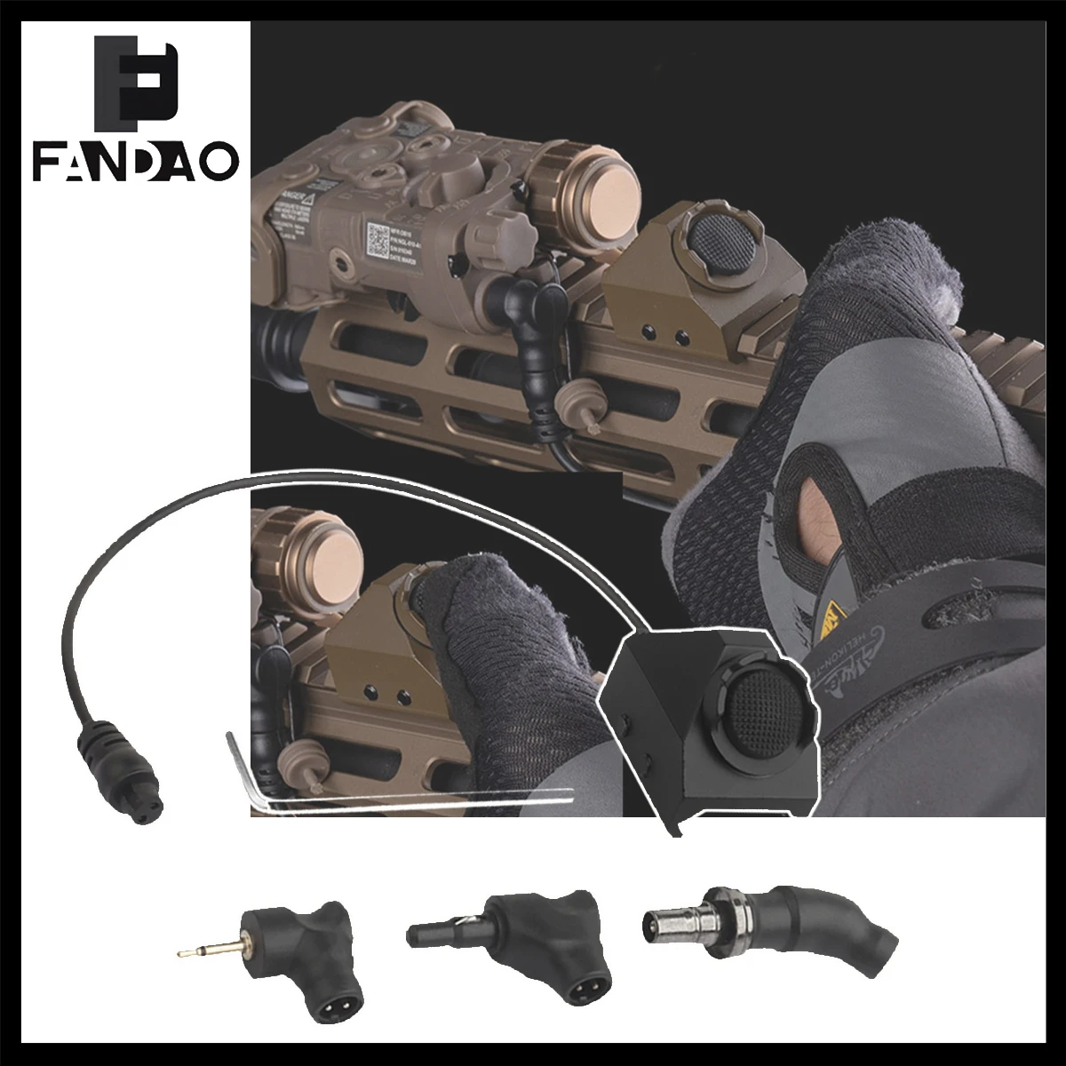 Interruptor presión remota UN Metal 2,5mm para Airsoft CS
