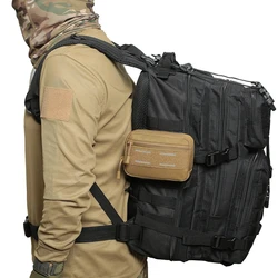 Riñonera táctica MOLLE camuflaje caza aire libre con bolsillo móvil