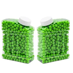 Perlas de goma suave verdes para pistola de juguete, aire libre