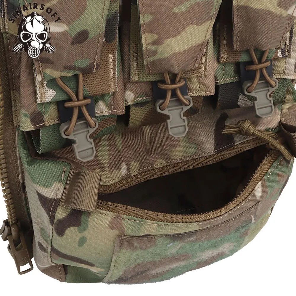V5 PC Bolsa porta placas trasera expansible en nylon YKK - imagen 2