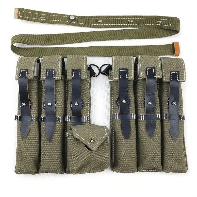 Fundas para revistas de lona triple en verde grisáceo